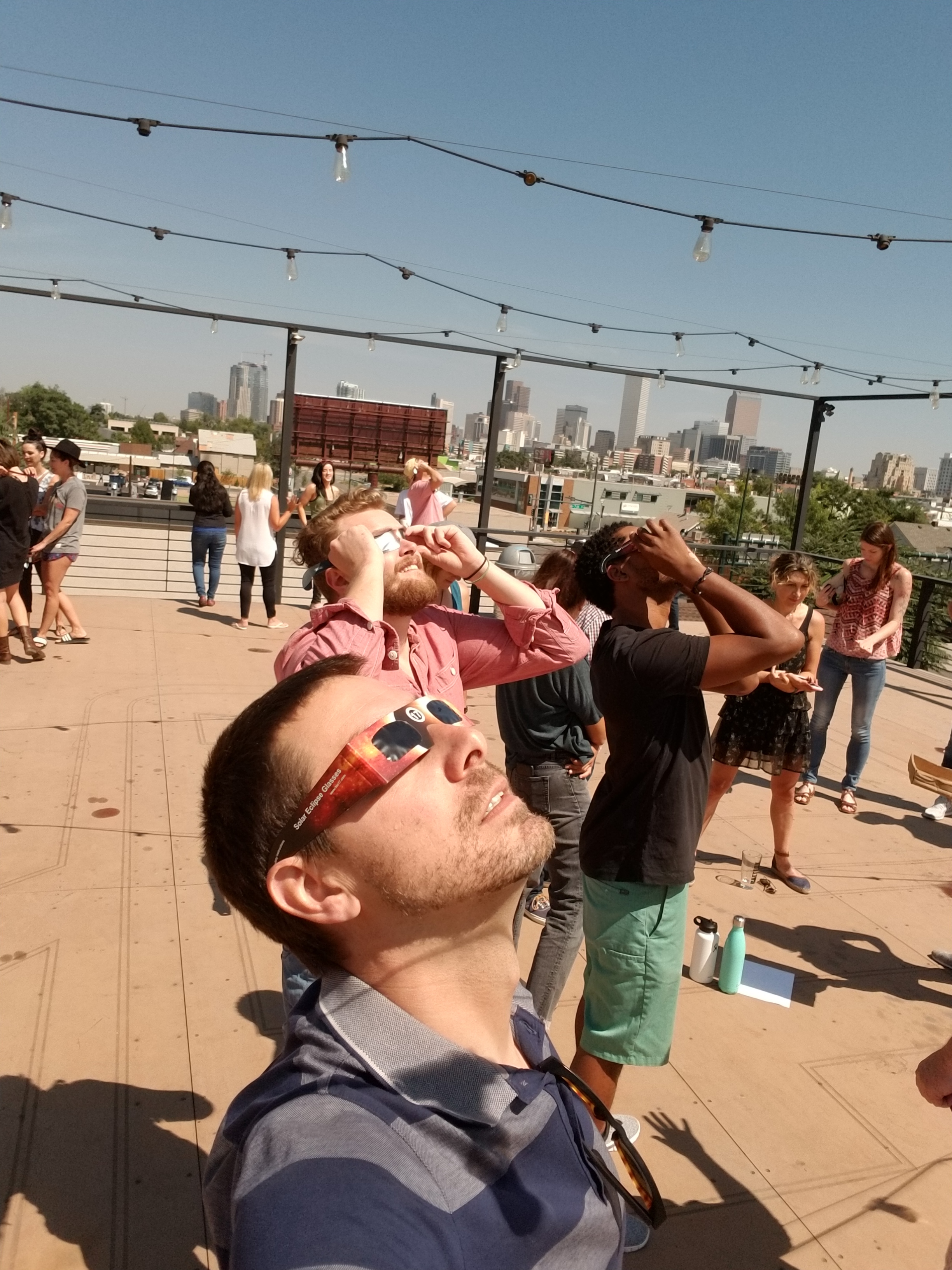 Viewing the Solar Eclipse at Battery621