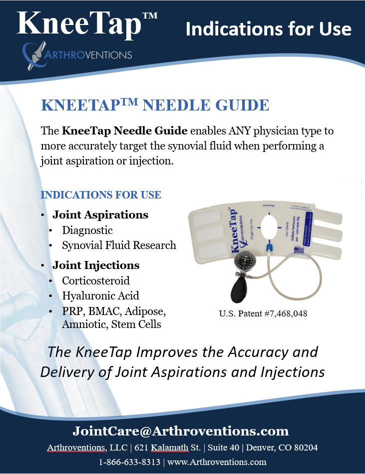 KneeTap Product Overview - Indications for Use